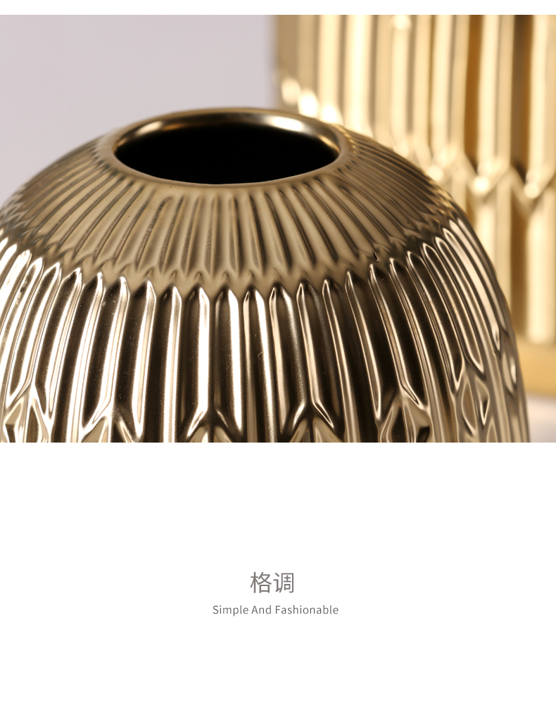 BEST WEST show ceramic vase furnishing articles creative living room hall light soft decoration decoration key-2 luxury hotel