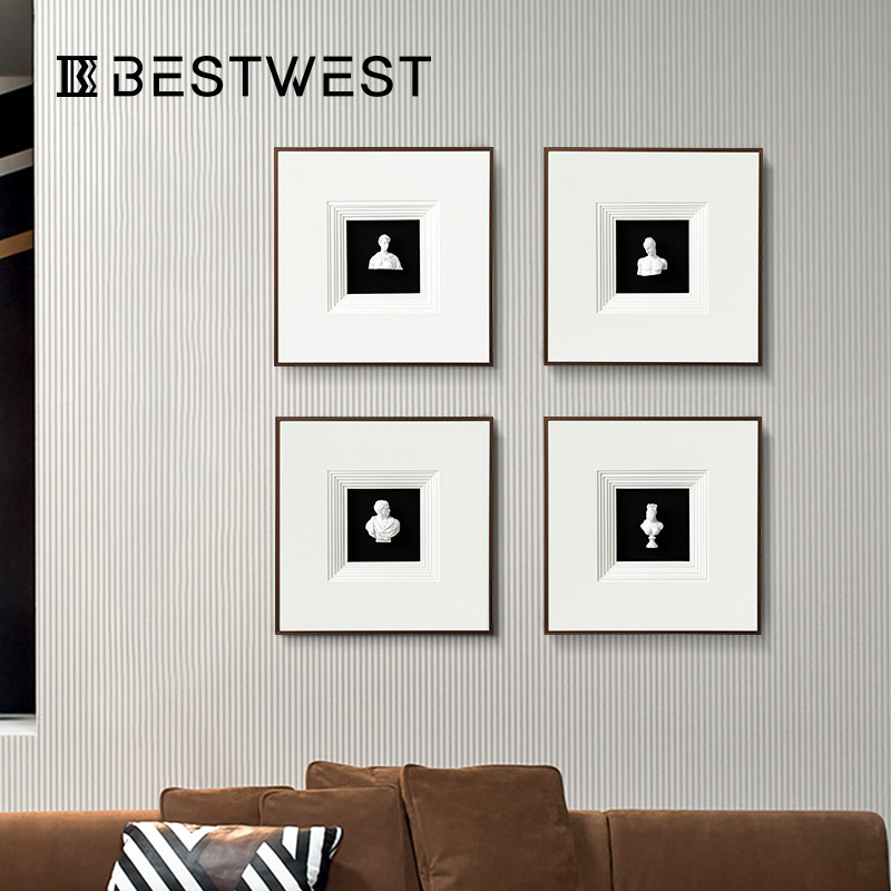 BEST WEST light extravagant solid decoration painting Living room sofa Background wall hanging painting Ancient Greek figure Xuan Guan paintings