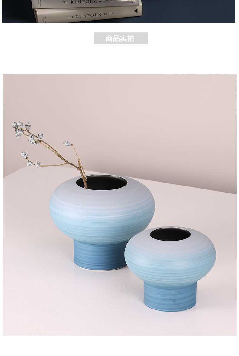 BEST WEST creative ceramic vase is placed between example wine sitting room light key-2 luxury soft adornment plugged into the vase