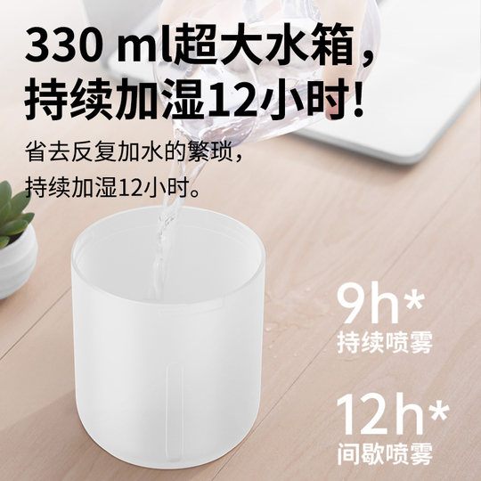 Li Jiazhai recommended] humidifier small office desktop home bedroom mute fog dormitory student charging car mini usb wireless portable air purification aromatherapy essential oil