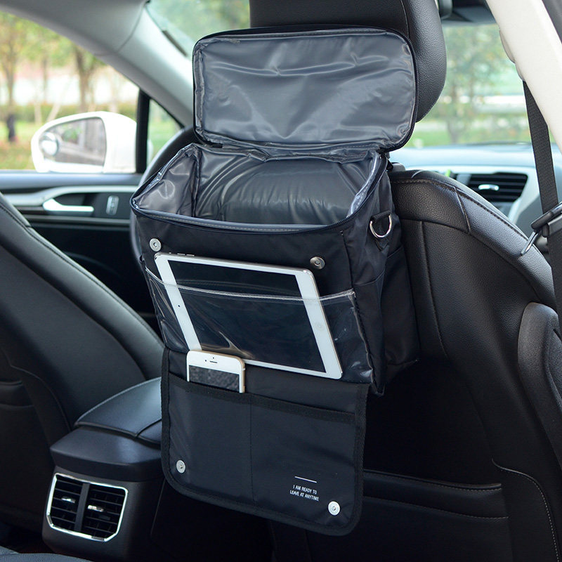 Car Back Pocket Collection Bag Insulation Pack Ice Bag Disposal Bag Onboard Multifunction Debris Storage Finishing Hanging Bags