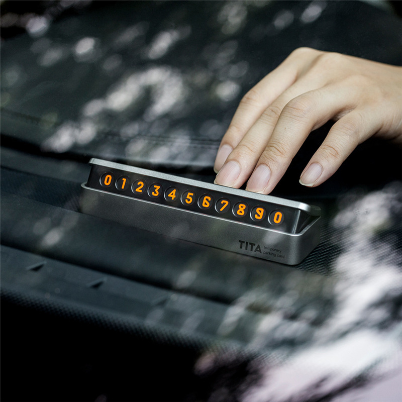 Car temporary parking sign Car phone number plate luminous sticker Car creative car supplies decorative car transfer card