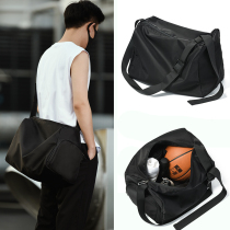 Shoulder Bag Mens shoulder bag large capacity sports fitness bag casual nylon short trip travel travel bag tide