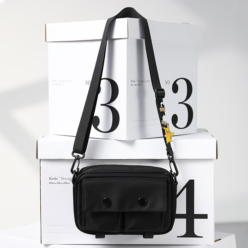 Mobile phone bag Purse Strings men's shoulder bag Diagonal Satchel Bag Casual bag Mini hanging bag Zero Money Small bag Pure Color Small Satchel Bag