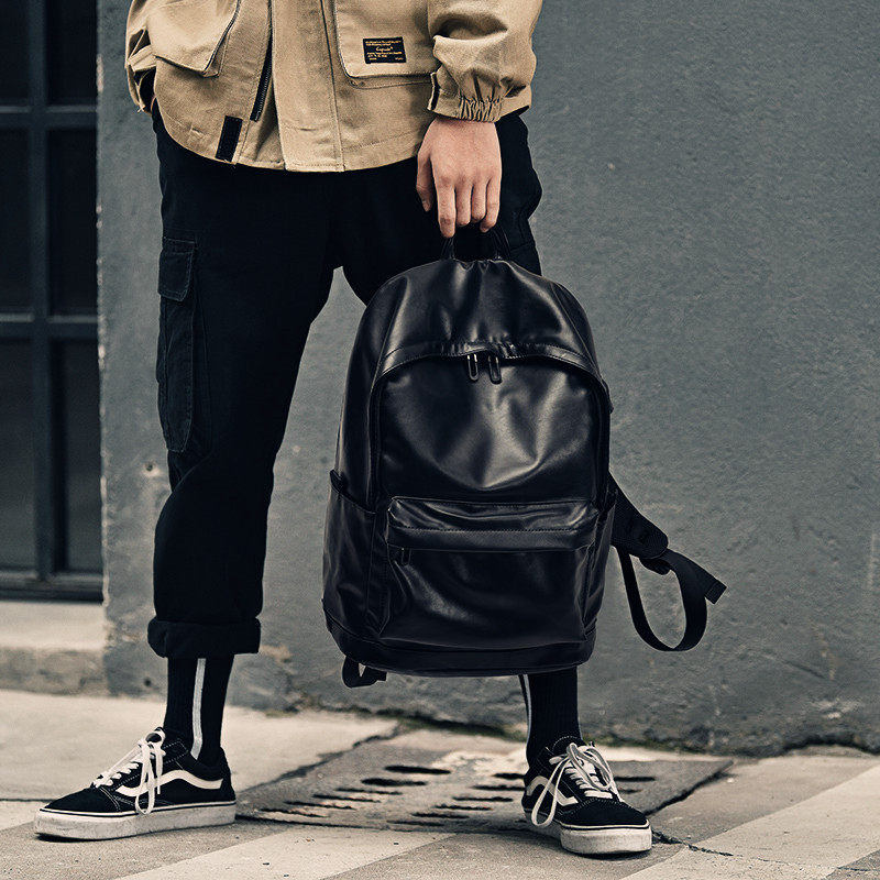 Backpack men's backpack tide brand simple large capacity business leisure computer travel British style college student bag