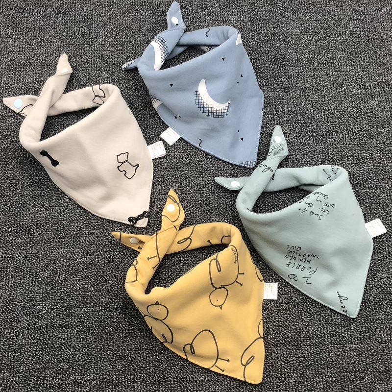 Dual-purpose bib type large child large bib newborn newborn children's saliva towel triangle scarf cotton baby boy