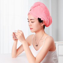 Dry hair hat female super absorbent quick-drying thick hair towel wipe hair towel wrap headscarf shower cap washing hair artifact