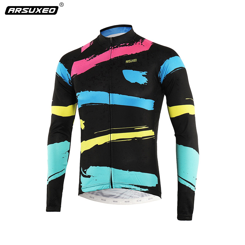 Scheduled summer ride with male climbing car Long sleeve blouse Breathable Speed Dry Road Bike bike for spring and autumn