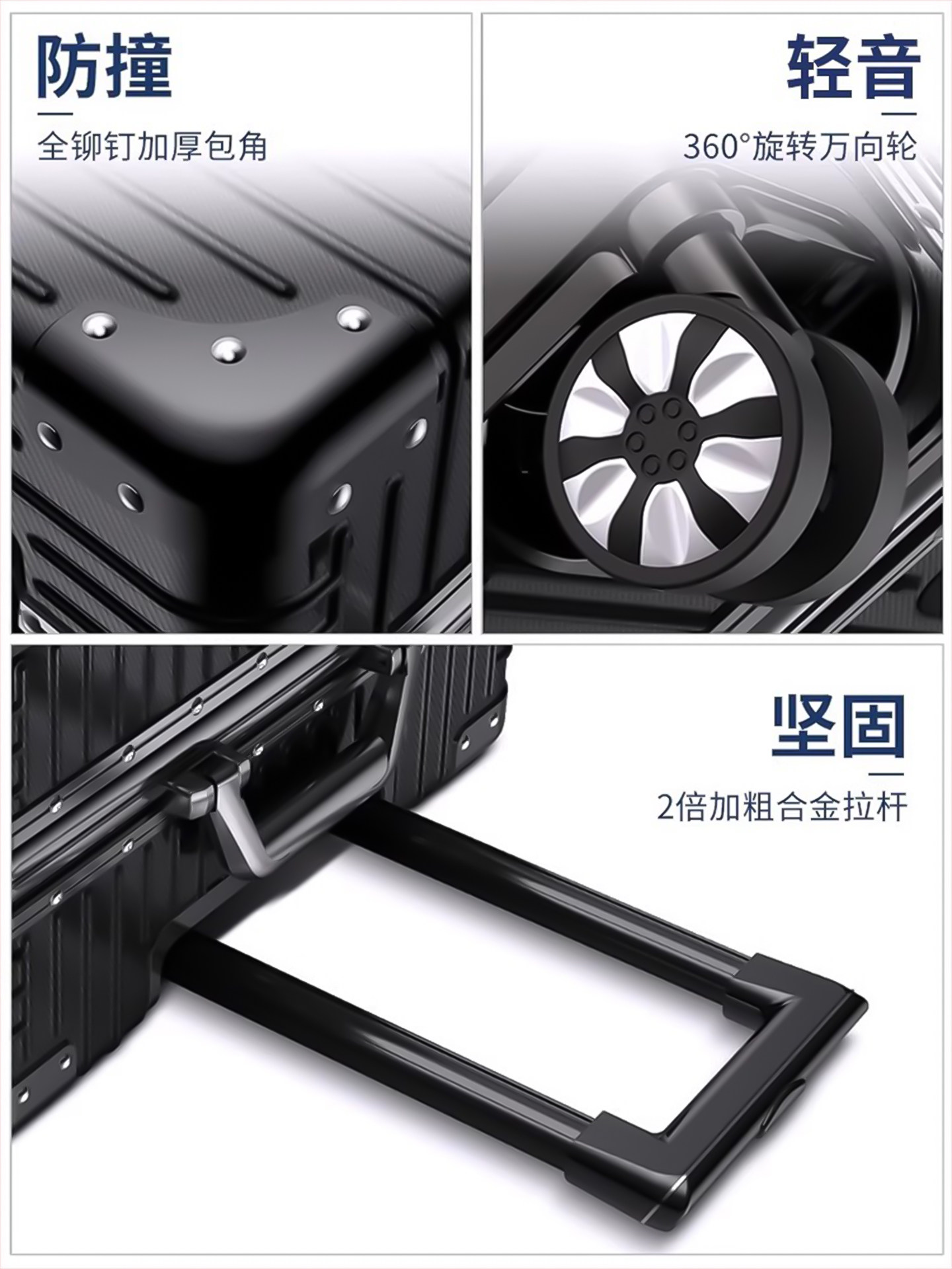 Luggage Suitcase, Large Capacity, Small 20-Inch Trolley Case, Universal Wheels, 24-Inch, for Women, Men, Students, Password Lock, Leather Suitcase