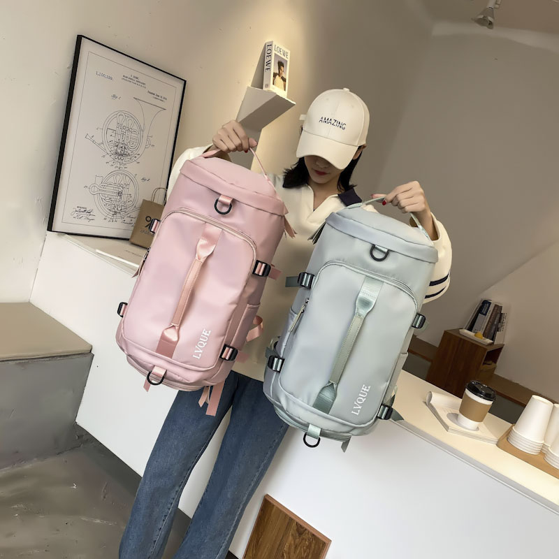 Large-capacity backpack women's portable travel bag dry and wet separation fitness bag dual-use lightweight travel backpack luggage bag