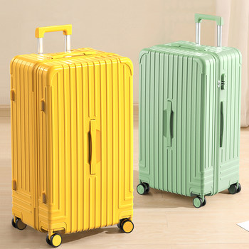 Large Capacity Luggage Trolley Case for Women 28inch Travel Suitcase Sturdy and Durable Student Password-Protected Leather Case 32inch Extra Large