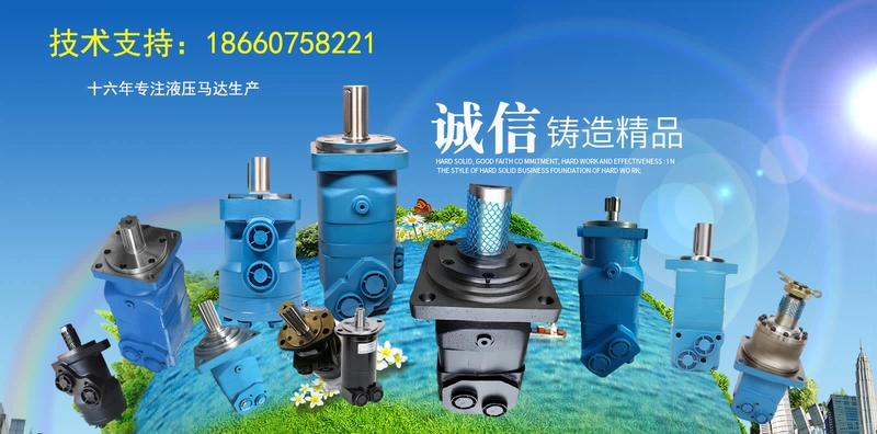 mô tơ thủy lực cũ Động cơ thủy lực Jining Liton động cơ cycloid thủy lực tốc độ thấp và mô-men xoắn cao BM6 (6K) 195245310390 motor thủy lực mini motor thủy lực danfoss