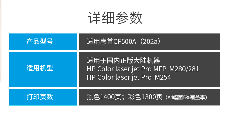 Zhimei áp dụng hộp mực HP M254 Pro M254dw M280nw M281fdw CF500A 202A LaserJet Pro MFP M281cdw M281FDN dễ dàng để thêm hộp mực - Hộp mực
