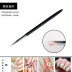Dụng cụ làm móng siêu mịn Bút kéo bút 3 bộ Bút kẻ vạch Kim loại Thanh bút siêu mịn vẽ cọ nét đơn giản Công cụ Nail