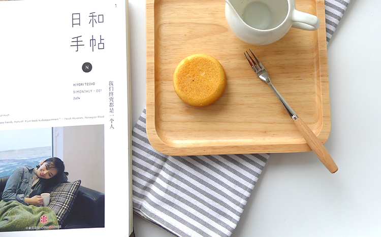 Ferris Lane Wood Dish Đơn giản, tấm gỗ dày đơn giản Khay vuông nhỏ Dim Sum Khay trà Bộ đồ ăn bằng gỗ - Tấm khay gỗ tròn