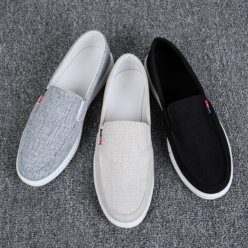 Old Beijing Cloth Shoes Men's Summer Breathable Men's Shoes Casual Sloth A Foot foot Canvas Shoes Men's Wave Shoes Men's Board Shoes