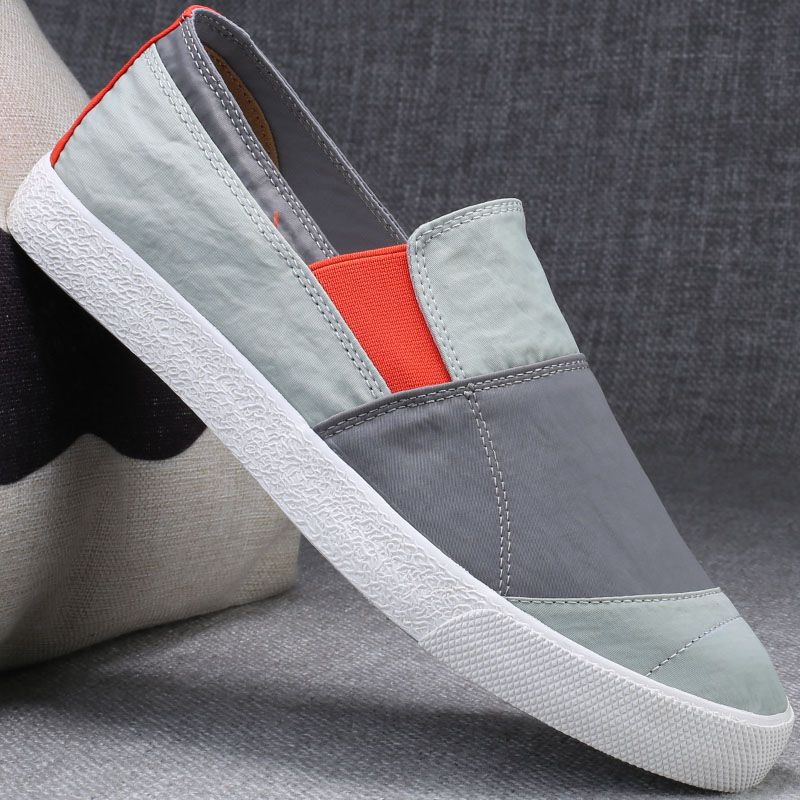 2020 new men's cloth shoes Old Beijing Leisure Chaumen Shoes Lazy shoes men's foot pedal men's shoes Summer driving breathable