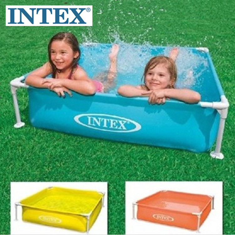INTEX 57173 Swimming pool Sand pool Fishing pool Free inflatable square tube rack Wading pool Ocean ball pool for children