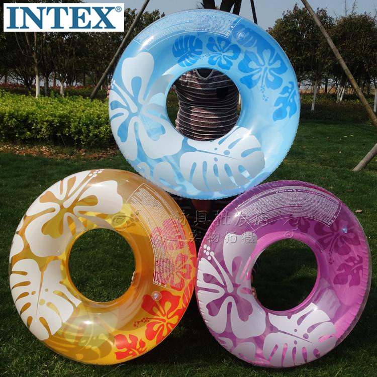 INTEX 59251 Adult Thickened Swim Circle Swimming Ring Armpit Adult Lifebuoy Floating Circle