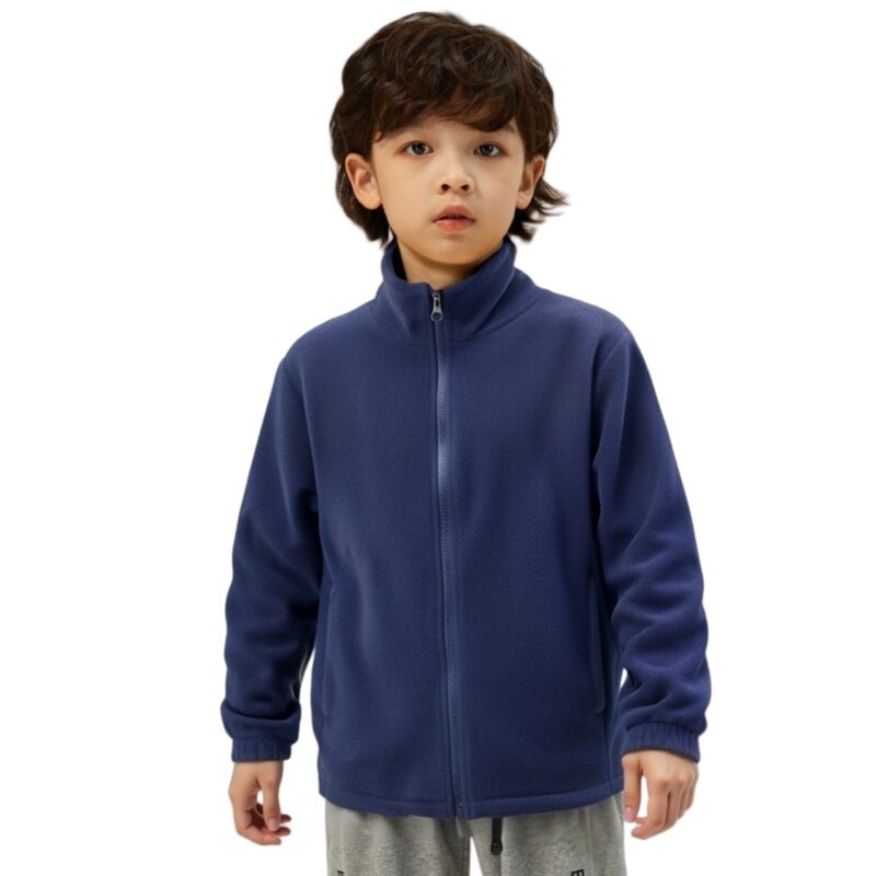 Foreign Orders Converted to Domestic Autumn and Winter Children's Fleece Jackets, Boys' Polar Fleece Coats, Girls' Warm Inner Wear, School Uniform Base Layer