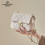 纳兰杜 Белая сумка через плечо, сумка для телефона, в стиле Шанель, из натуральной кожи