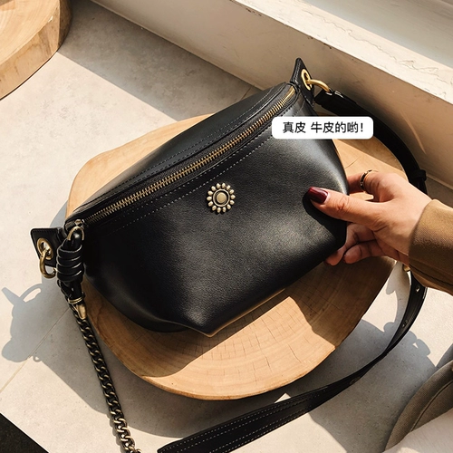 纳兰杜 Сумка через плечо для отдыха, поясная сумка, нагрудная сумка, подарок на день рождения, из натуральной кожи