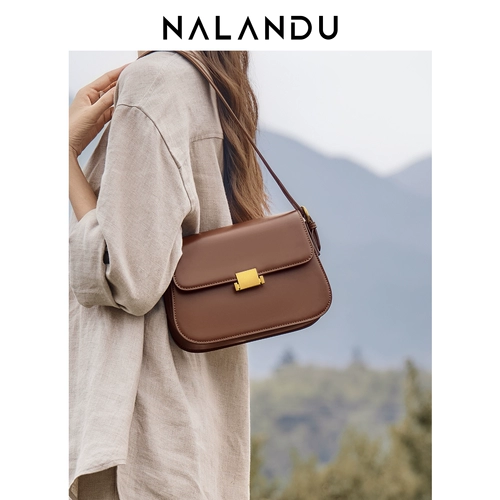 纳兰杜 Сумка через плечо, небольшая сумка, сумка на одно плечо, изысканный стиль, из натуральной кожи