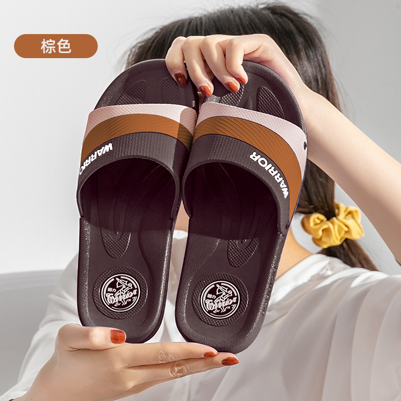 Brown [Non Slip Thick Bottom] YouWarrior  slipper female summer Wear out non-slip household ma'am Thick bottom indoor summer Deodorization At home Shower Room take a shower Sandals