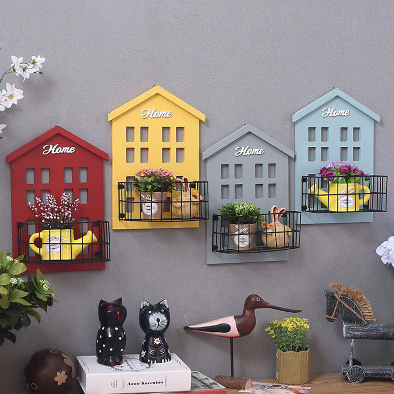 Modern minimalist Nordic wind wall Wall Shelf Composition Wall-mounted Living-room Bedroom Shop Fake Window Small House Subwall Decoration