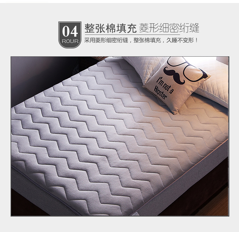 Nam Cực luật nhung dày Levin tatami nệm đơn 1.2m 1.8m 1.5m ký túc xá đôi nệm pad - Nệm chăn ga gối đệm