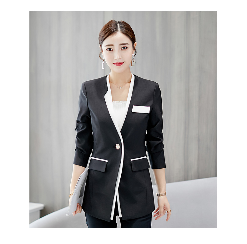 Mùa thu 2018 mới của Hàn Quốc khí chất Slim áo khoác nhỏ phù hợp với thời trang nữ trong phần dài là bộ đồ nhỏ mỏng vest nữ cá tính