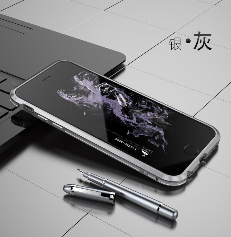 Luphie Bicolor Blade Sword Slim Light Aluminum Bumper Metal Shell Case for Apple iPhone 6S Plus/6 Plus & iPhone 6S/6