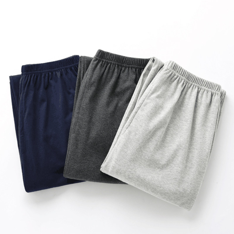 Liang Xueqi men's Cotton pajama trousers autumn spring and summer thin leisure sports loose size cotton home pants