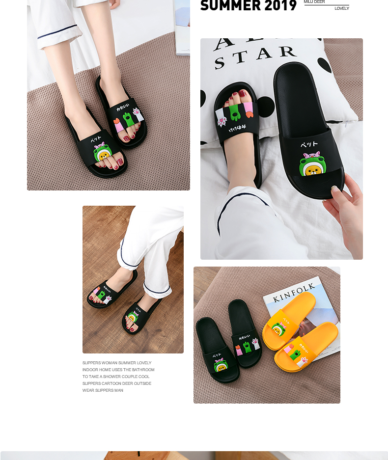 Cat claw dép nữ mùa hè nhà trong nhà dễ thương chống trượt mềm dưới cùng phòng tắm nhà chăm sóc giày dép đi dép và dép - Trang chủ dép nhà tắm