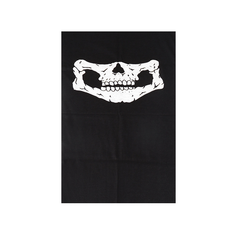Foulard magique multifonctionnel, respirant et sans coutures, motif crâne et fantôme, masque de cyclisme, cache-cou chaud_voghion.com