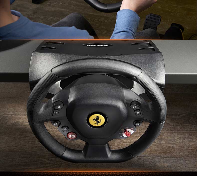 Tumasite T80 Phiên bản Ferrari Tay lái Racing Simulator PC / PS4GT Racing D - Chỉ đạo trong trò chơi bánh xe vô lăng chơi game đua xe