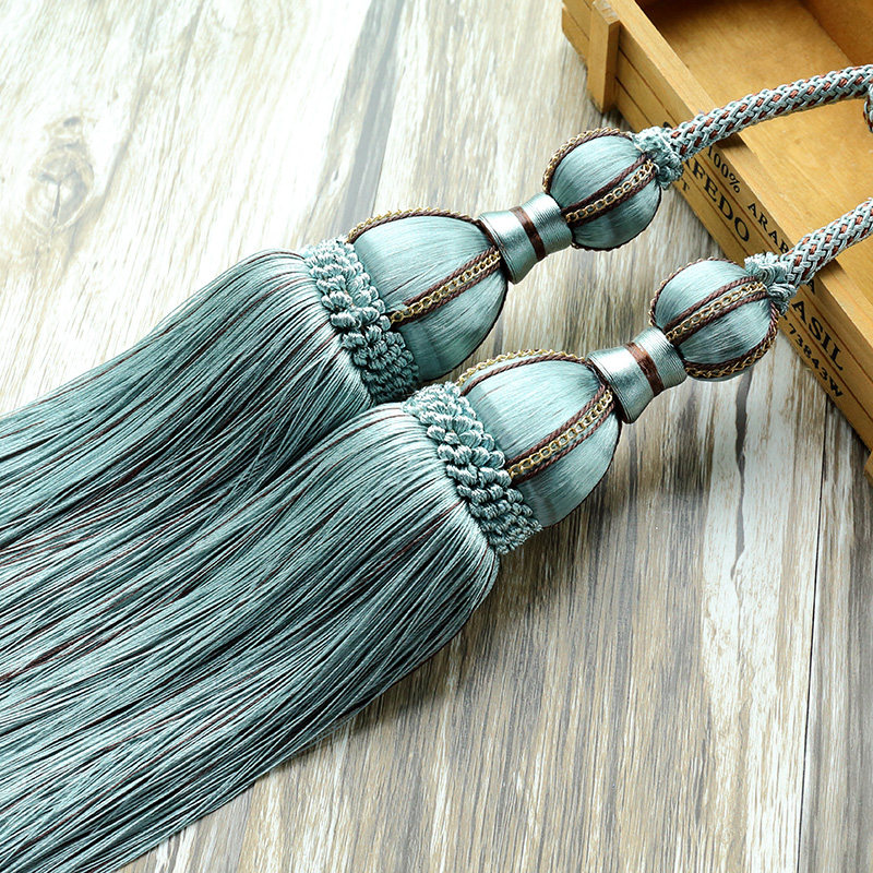 European retro curtain strap hanging ball Curtain rope tie rope Curtain buckle strap tie ball Dense tassel ball