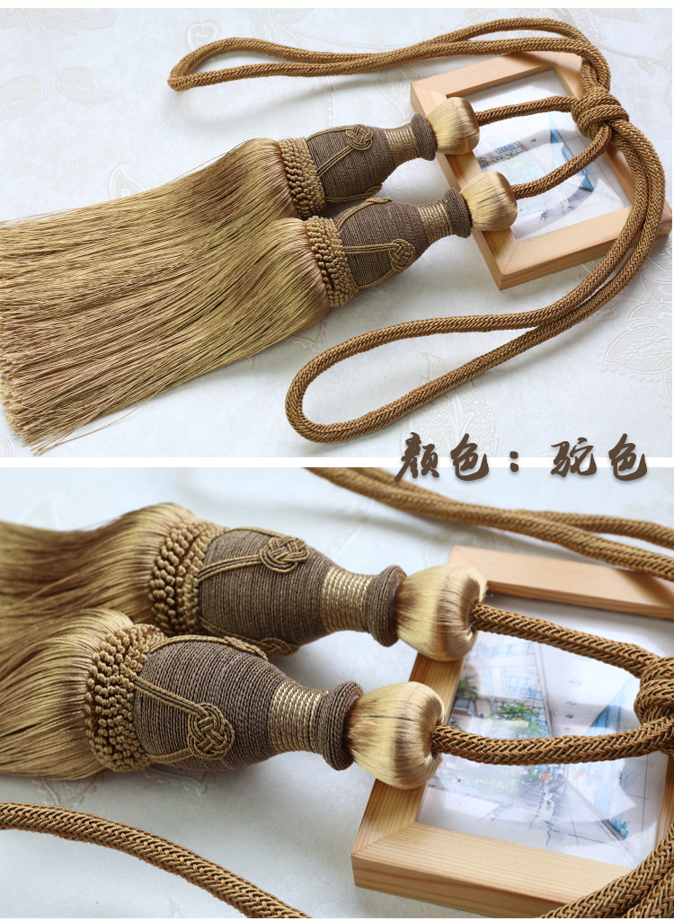 Nước Margin Quay Handball Đôi bóng Rèm Tie Băng Rope Bóng Treo Fringe Rèm Buckle Sân Vườn Băng - Phụ kiện rèm cửa khung treo rèm cửa