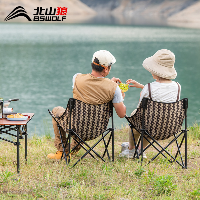 Outdoor folding chair portable moon chair beach chair fishing bench director chair backback chair camping chair