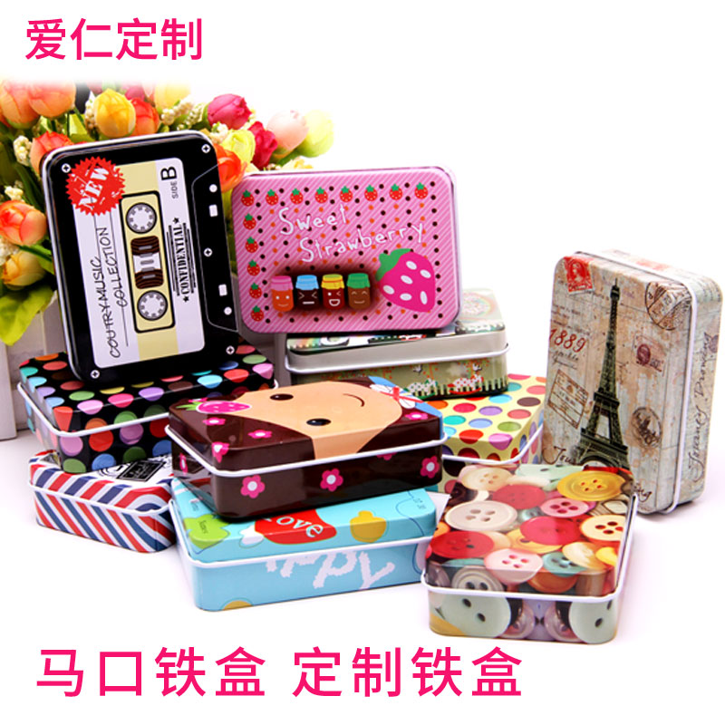 2021 poker graduation season iron box custom rectangular can make gifts randomly send friends friends