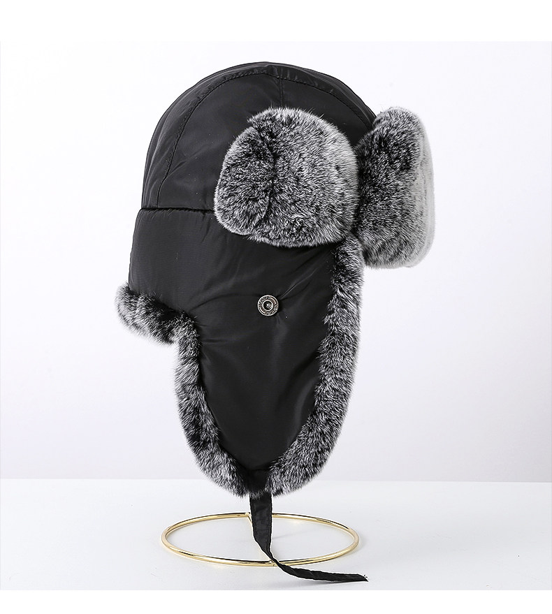 Lexus Сан - кролик зима мужской и женщины лэй фэн шапка к северо-востоку на открытом воздухе холодный катание на лыжах кепка верховая езда счет утолщённый сохраняющий тепло хлопок кепка 