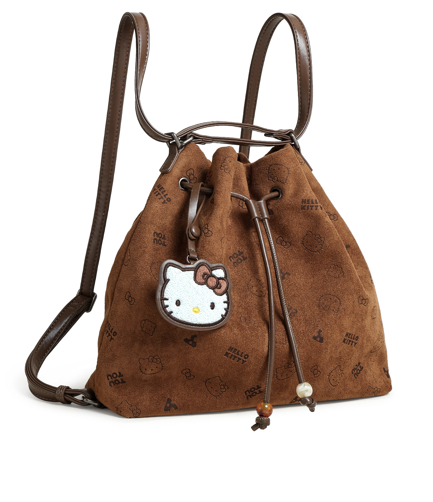 TOUTOU Hello Kitty Drawstring Bucket Bag