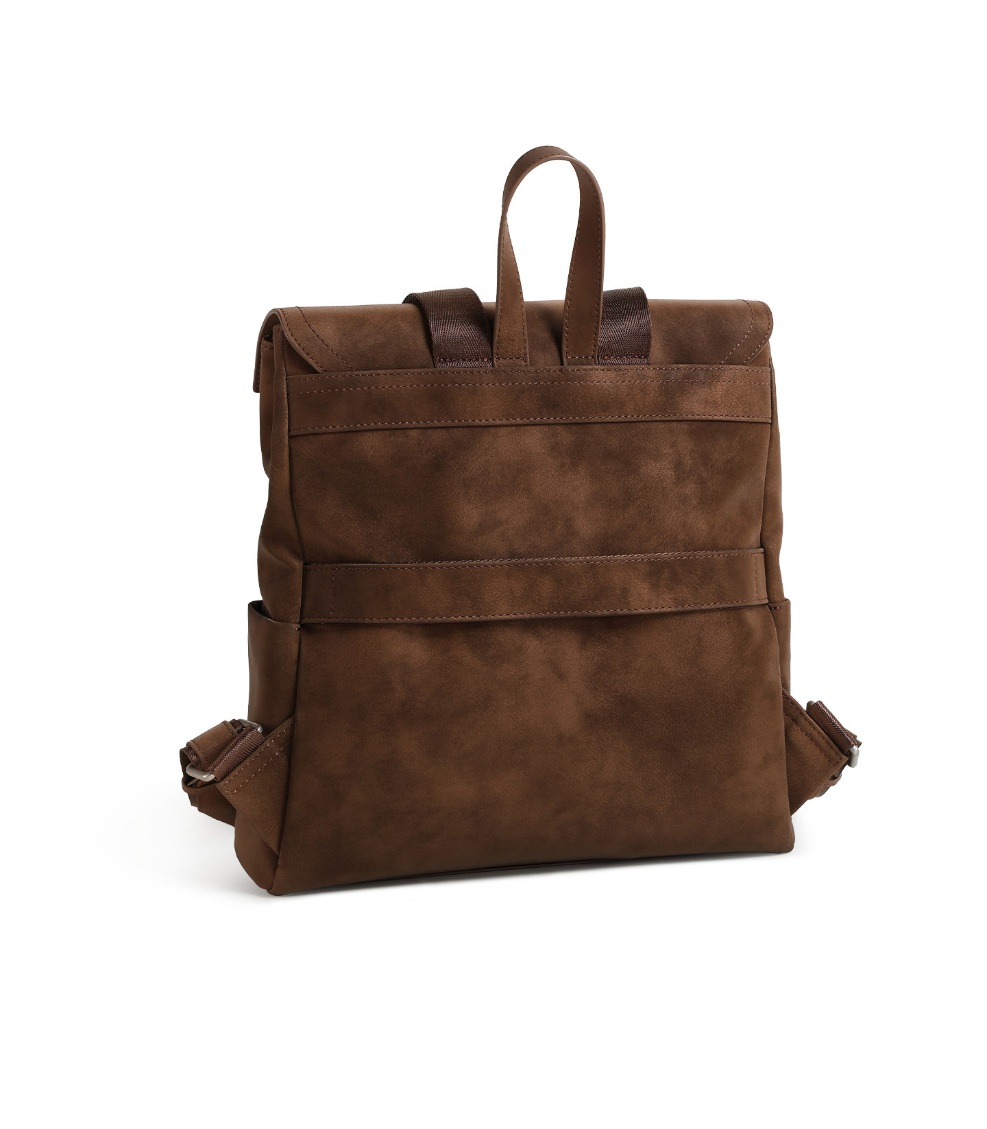 TOUTOU Chocolate Brown Star Shape Magnetic Snap Backpack