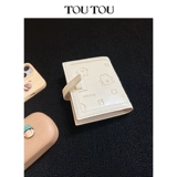 [Подлинный совместный бренд] TOUTOU Line Puppy, новый кошелек для карт, универсальный милый женский короткий кошелек для хранения монет