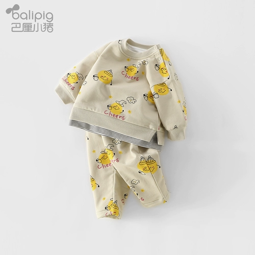 Детский утепленный комплект для мальчиков, демисезонный пуховик, детская осенняя толстовка, 2020