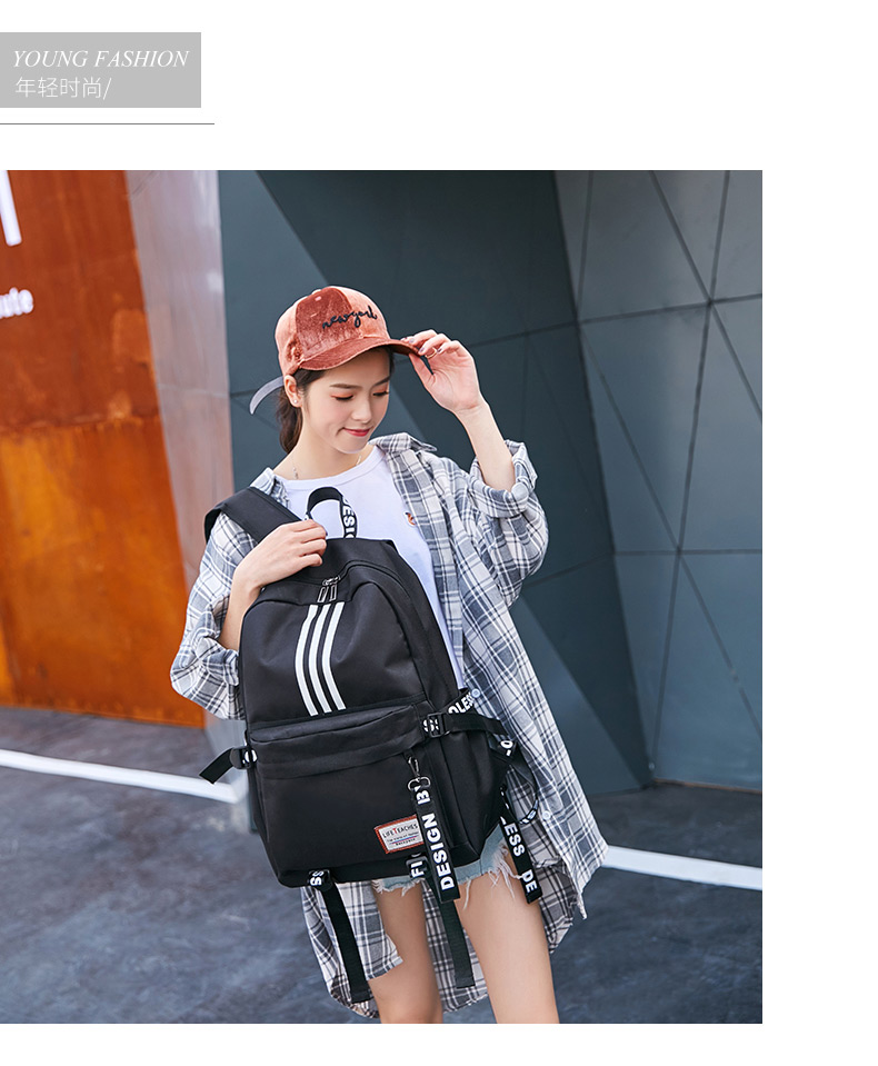 Túi nam phiên bản Hàn Quốc Harajuku ulzzang cơ sở học sinh trung học cơ sở thời trang vai nữ ins gió đen ba lô - Ba lô balo bé gái