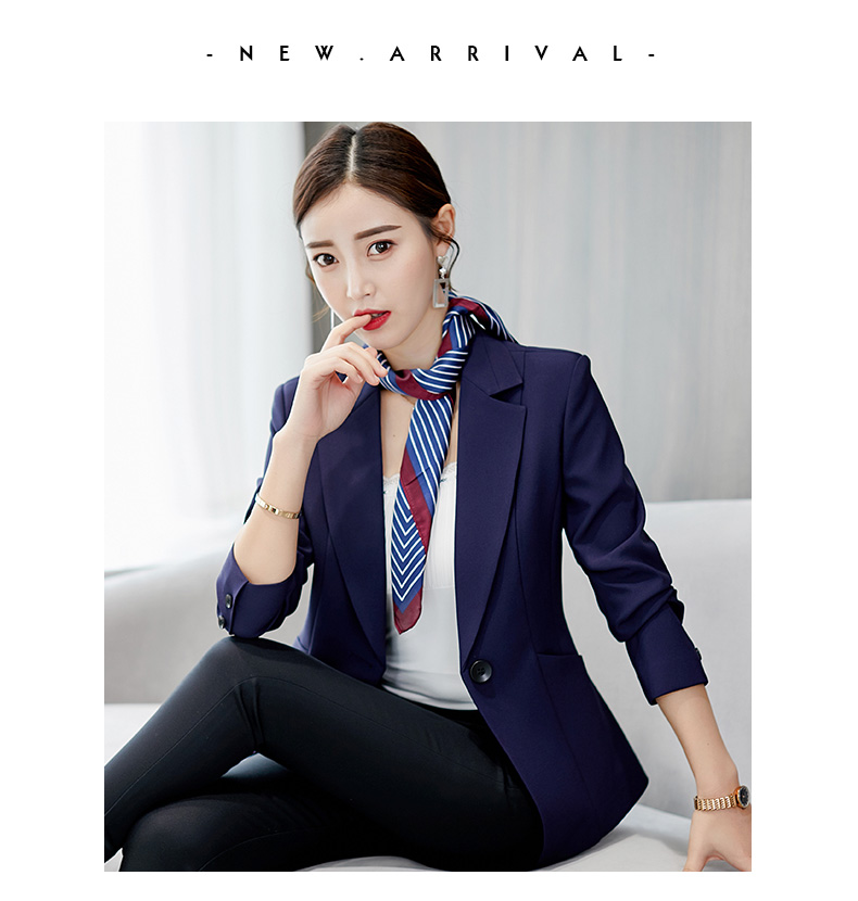 Màu sắc 黛 妃 2018 thu đông 2018 phiên bản mới của Hàn Quốc tự phối đồ cỡ lớn phù hợp với áo khoác dài tay thời trang giản dị phù hợp với nữ thời trang công sở hàn quốc