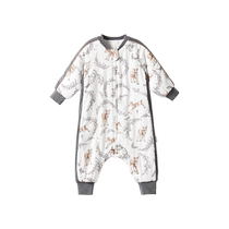(Breaking code clearance) Manxi baby sleeping bag mulberry silk constant temperature childrens anti-jump baby autumn and winter split-leg sleeping bag