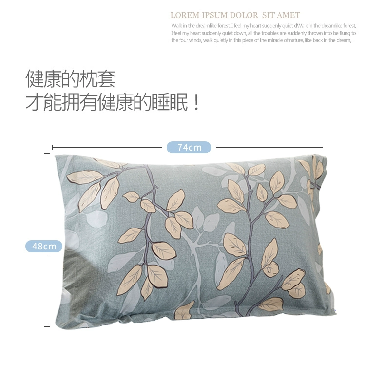 Bộ vỏ gối bằng cotton đơn Bộ đôi phim hoạt hình gối bông 48 74cm Bộ đồ chơi trẻ em cho học sinh
