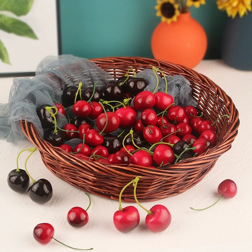 Имитация фруктов и овощей, модель вишни, мини-маленькие фруктовые и овощные украшения, украшения для витрин, украшения для стрельбы, реквизит